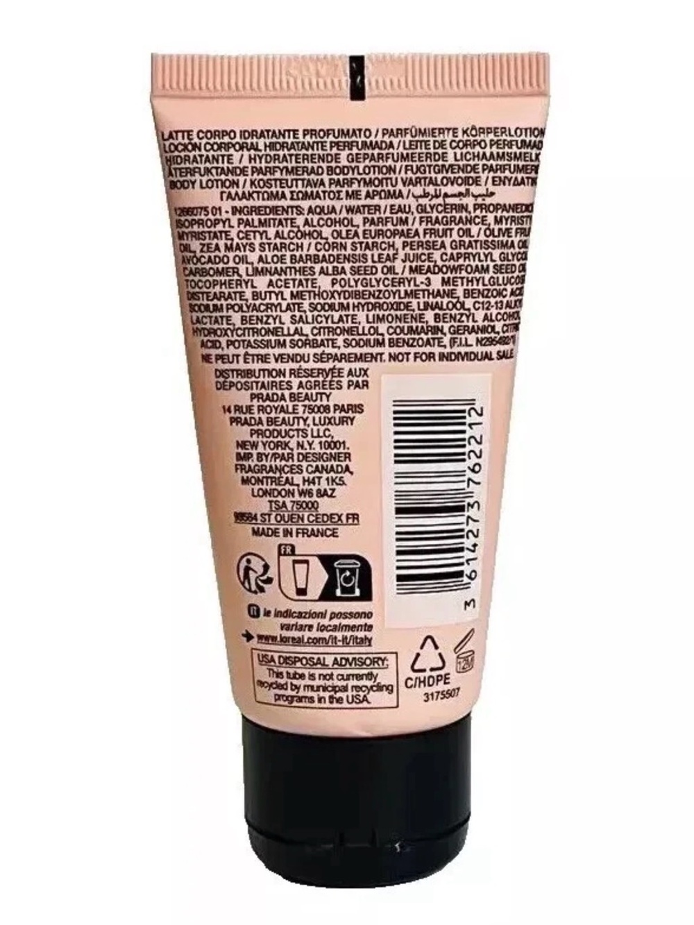 Prada Milano Paradoxe
Moisturizing Perfumed Body
Lotion 50ml 1.6oz - Picture 3 of 3
